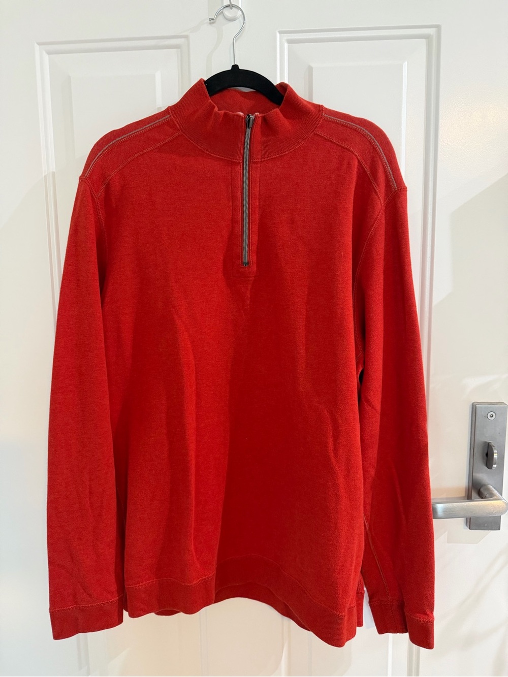 Men's Tommy Bahama Red Quarter Zip Sweater